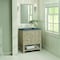 James Martin Vanities 30'' Single Vanity, Whitewashed Oak w/ 3 CM Parisien Bleu Quartz Top 330-V30-WWO-3PBL - alternate 3